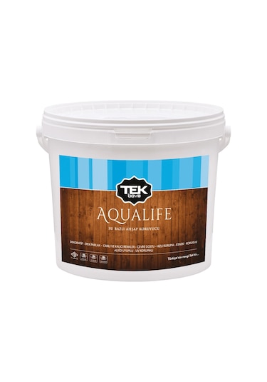 Tek Boya Aqualıfe Su Bazlı Ahşap Koruyucu Renksiz 0,75Lt