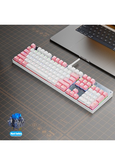 K660 Türkçe Mekanik Oyun Klavyesi, Mavi Switch-rainbow Rgb Aydınlatmalı Hot-swap