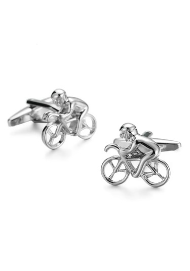 Ocean Pole Bisiklet Kol Düğmesi Gümüş