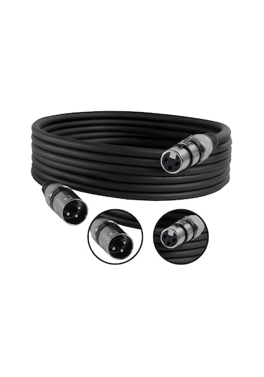 Midex Mxl-5m-bk Kaliteli Xlr To Xlr 5 Mt. Mikrofon Kablosu