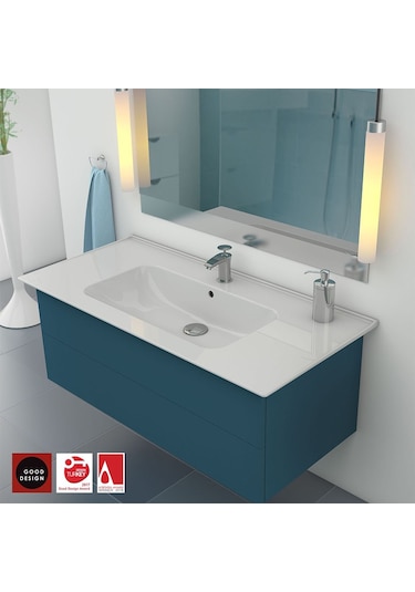 Turkuaz Seramik Cerastyle Blue Serisi Lavabo 100 CM