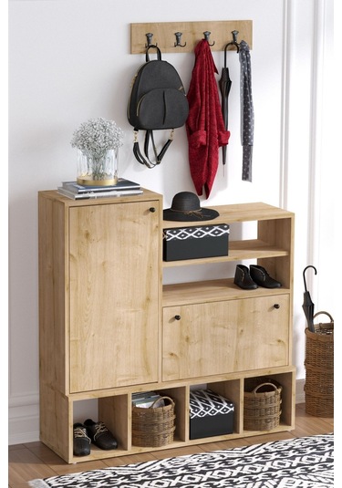 Decormet Wess Ayakkabılık Safir Meşe -dec-20077 Çok Renkli