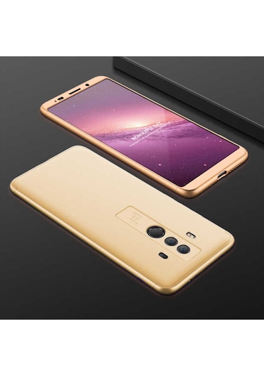 Huawei Mate 10 Pro Kılıf Zore Ays Kapak Gold