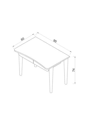 Çalışma Masası Flora Logo Bilgisayar / Öğrenci Çalışma Masası Meşe Gçö-03 Meşe