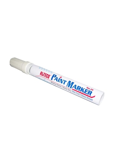 Beyaz Paint Marker Silinmez Yazı Lastik Metal Kalemi