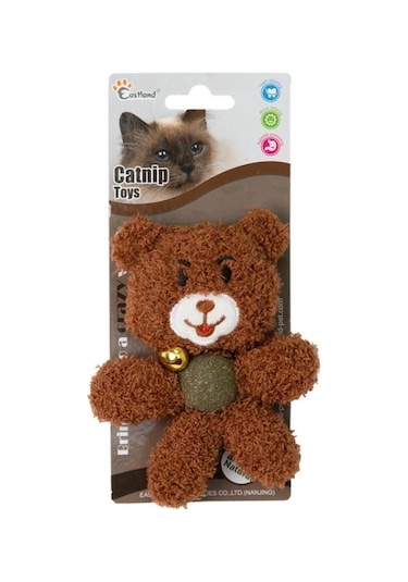 Eastland Peluş Zilli Kedi Otlu Kedi Oyuncağı