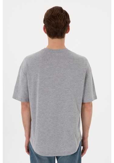 U.S. Polo Assn. Erkek Long Fit Bisiklet Yaka Gri Melanj Basic Tişört 50305988-VR086 U.S. Polo Assn. Erkek Long Fit Bisiklet Yaka Gri Melanj Basic Tişört 50305988-VR086