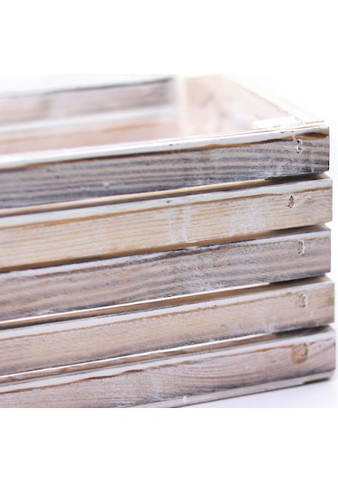 Ahşap Dikdörtgen Saksı Büyük Boy