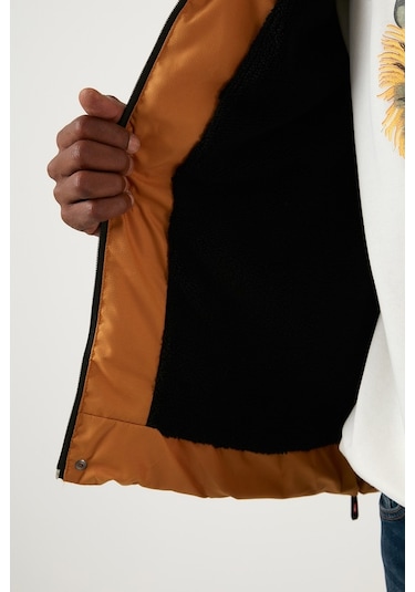 Buratti Slim Fit Suni Kürklü Peluş Astarlı Çıkarılabilir Kapüşonlu Şişme Erkek Mont 5761080 B Hardal Buratti Slim Fit Suni Kürklü Peluş Astarlı Çıkarılabilir Kapüşonlu Şişme Erkek Mont 5761080 B Hardal