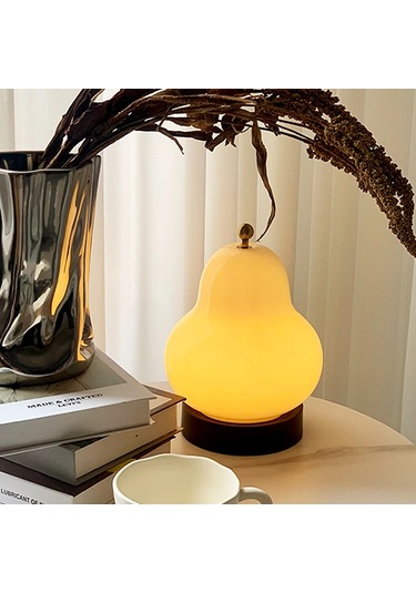 Monozone Masa Lambası Dokunmatik Şarjlı Armut Lamba 3 Modlu