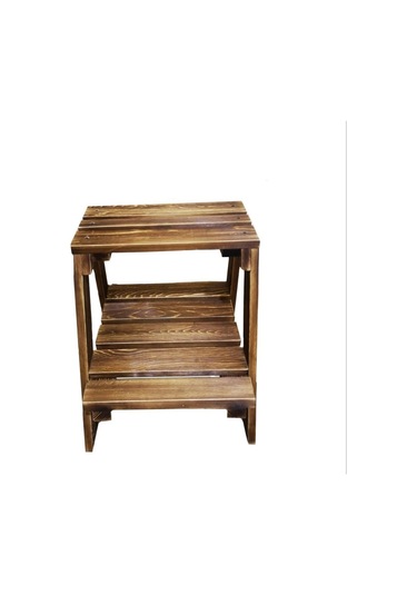 Merdiven Tabure Ahşap Basamak Yükseltici Mutfak Taburesi