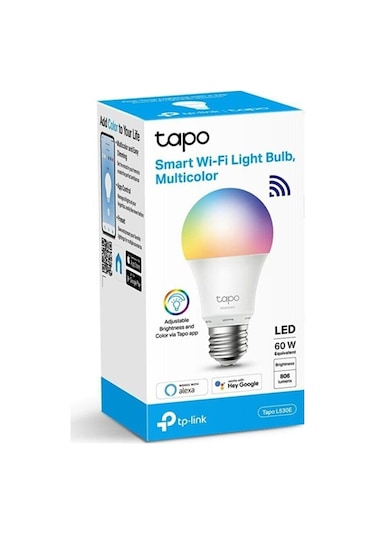 TP-Link Tapo L530E Wi-Fi Ayarlanabilir Işık Seviyeli Akıllı LED Ampul