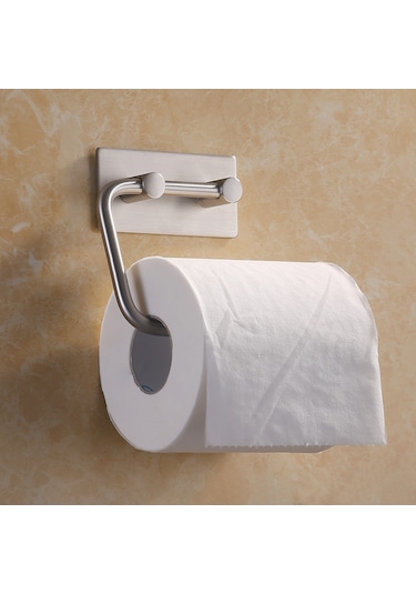 Deltahome  Paslanmaz Çelik 30cm Havluluk Ve Tuvalet Kağıtlığı Set Çelik