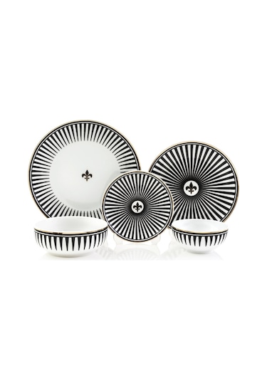 Zm Decor Siyah Aşk Tabak 23 Cm