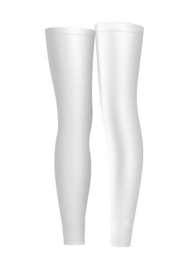 Youmex Beyaz M Beden Outdoor Spor Kalf Kollukları - Islak İpucu Ve Kaymaz Koruyucu, Nylon + Buz Ipi Malzeme İle Bisiklet, Basketbol, Koşu İçin Beyaz