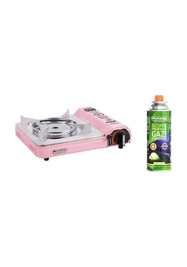 Orcamp Seramik Pro Kamp Ocak Pembe Ck-508+1 Adet Kartuş Kts-227 Orc-018-a1 Pembe