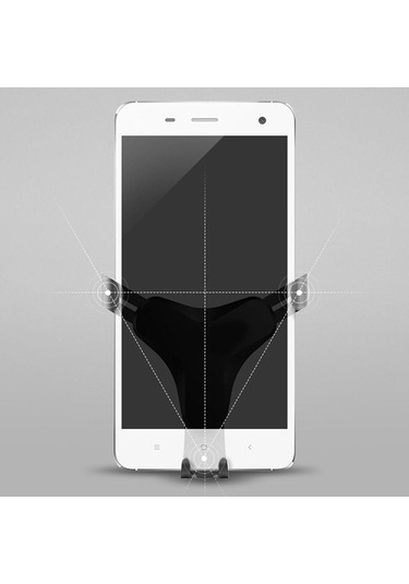 Siyah Yeni Evrensel Yerçekimi Araba Hava Firar Montaj Braketi Cep Telefon Standı Tutucu Beşik Mobil Aksesuarları