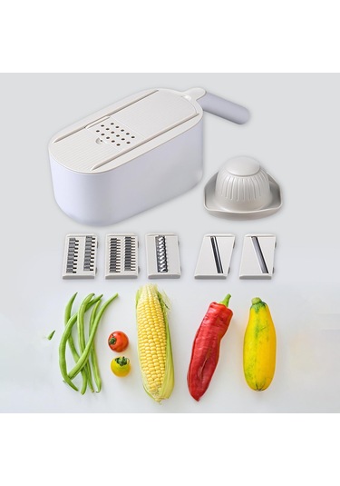 Suntek Çok İşlevli Sebze Doğrama Dilimleyici Drenaj Haki Haki Diğer