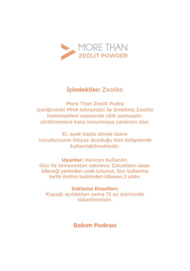 More Than Zeolit Pudra 85gr