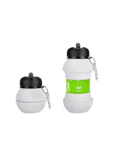 Qingmipy Silikon Katlanabilir Matara 550ml - Dış Mekan Spor İçin Taşınabilir, Düşmeye Dayanıklı, Sızıntısız Ev Ve Okul Kullanıma Uygun Bardak Beyaz