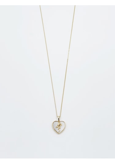 14k Gold Plated Special Rose Kolye Gold