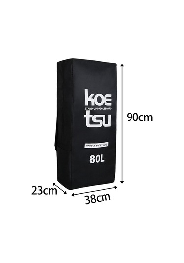 Suntek Şişme Kürek Tahtası Çantası Ayarlanabilir Askılar 80-litre Siyah