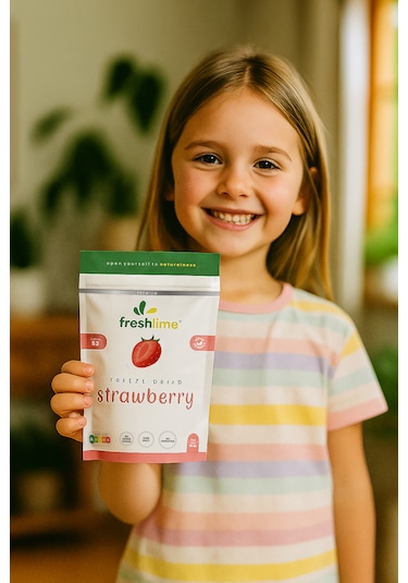 Freshlime Çilek Kuru Meyve Cipsi 15 G
