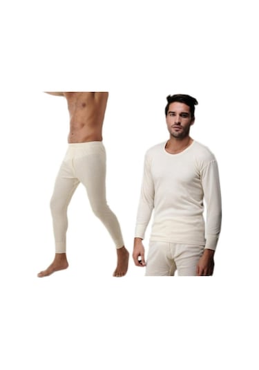 Hasyün 101-102 Erkek İçlik Takım Uzun Kol Tayt Takım Gerçek Yün