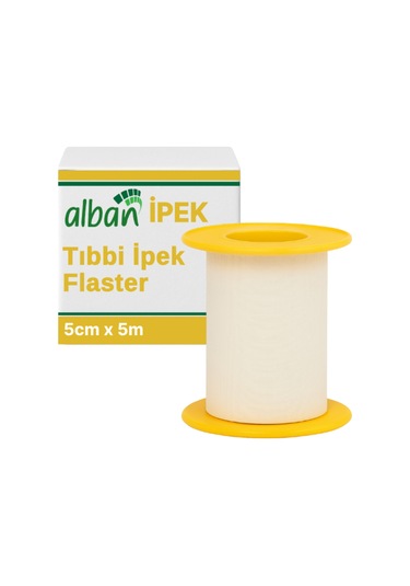 Tıbbi İpek Bant 5cm X 5m, 3 Kutulu Set, Medikal Sabitleme Flasteri