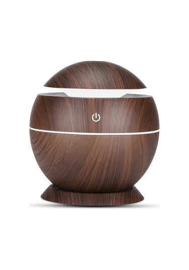 Tenfowee Renkli Led Işıklı Ahşap Desenli Usb Nemlendirici, Ofis Ve Ev İçin Aromatik Hava Temizleyici