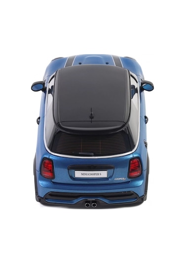 Otto Models Ot982 1/18 Mini Cooper S Island Blue + White Stripes 2021