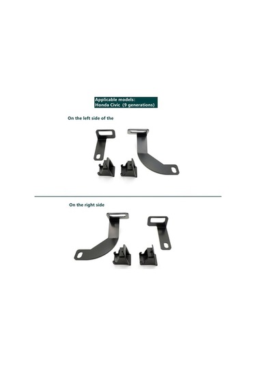 Besthome1 Honda Civic 9. Nesil Koltuk Braketi - Çelik Yapı, Kolay Montaj, Çocuk Güvenliği 2011-2015 Model