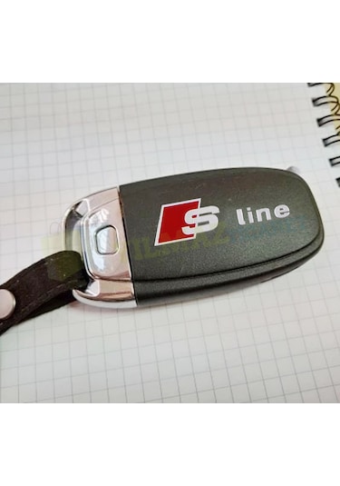 Audi S Line Direksiyon Vites Torpido Anahtarlık Logo Metalize 2 Adet