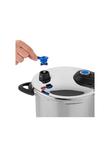 Schafer Gusto 2 Li Düdüklü Tencere Seti 5 + 7 L 4 Parça Inox Siyah