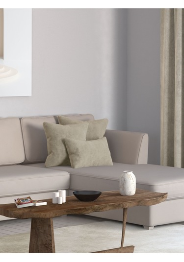 Home Daily Series Keten Rengi Kırlent Yastık Kılıfı Keten