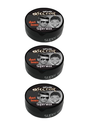 Sector Hairmate Superwax Islak Görünüm Siyah Wax 150 Ml 3 Adet