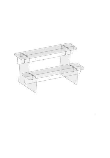 Akrilik Standı Yükseltici Raf Çok Fonksiyonlu Mücevherat 2