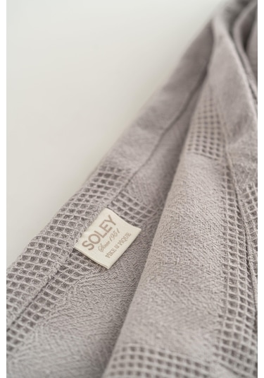 Soley Serenity %100 Pamuk 200 X 220 Cm Çift Kişilik Pike Gri