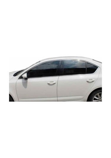 Skoda Octavia Cam Çerçevesi Kromu Komple Set 2013-2018 Arası