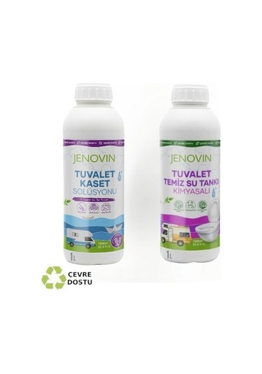 Jenovin Sifon Temizliği Karavan & Tekne Tuvalet Kimyasalı 1L - Katı Atık Parçalama Lavanta Kokusu