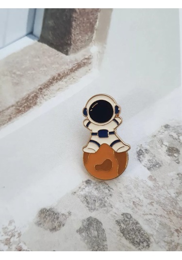 Proshik Broş Astronot Erkek Çocuk Rozet 249180192 Beyaz