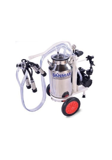 Mini Tek Sağım Süt Sağma Makinası Tek Güğüm - Paslanmaz