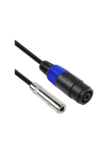 Rogfer 4 Çekirdekli Ommus Dişi - 6.35mm Dişi Ses Kablosu 0.5m