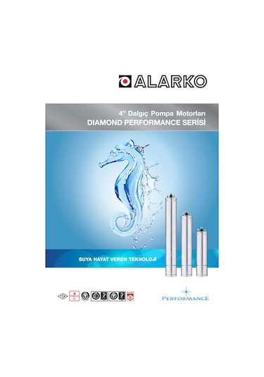 Alarko 7.5 Hp 380V Dalgıç Pompa Motoru