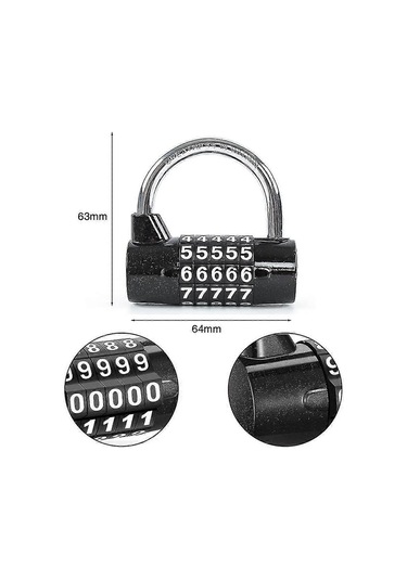 2023 - 5 Haneli Şifreli Kilit, Şifreli Kilit, Dijital Kilit, Kullanımı Kolay Ve Sıfırlanabilir Shikai