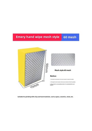 Besthome1 Diamant Taşlı Seramik Kenar Tasla Toolu - 60 Ağızlı El Fırçası, Prof. Zımparalama Aleti