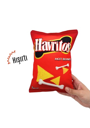 Havhav Havritos Peluş Cips Hışırtı Sesli Köpek Oyuncağı