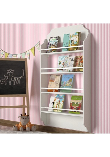 Dekorister Exclusive Montessori Kitaplık Beyaz