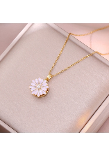 Bayan Kolye: Moda Estetiği Titanyum Çelik Kolye No.135 Çok REnkli