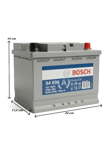 Bosch S4 E06 Efb 12 V 60 Ah Start-stop Akü-yerinde Montaj